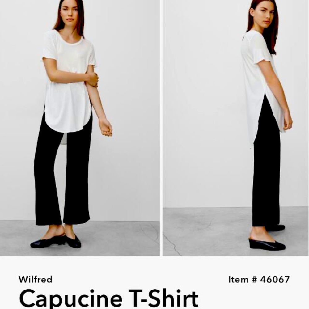 ✅ Wilfred Capucine T-shirt in Dark Grey/Black